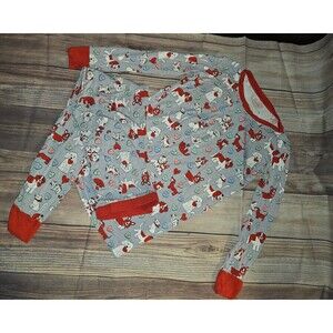 Little Sleepies (gray) Furever Valentine Pajama set 12/14 Cats Dogs